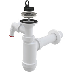 Сифон для раковины 1-1/2" с гофрой 40/40 ALCAPLAST