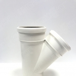 Тройник канализационный бесшумный белый Sinikon