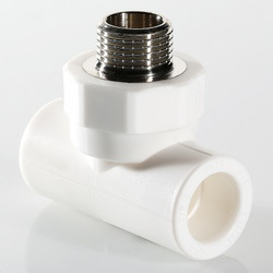 Тройник полипропиленовый с переходом на наружную резьбу VALTEC (VTp.733.0)