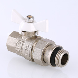 Кран шаровой VALTEC BASE с полусгоном и дополнительным уплотнением (VT.227.NRW)